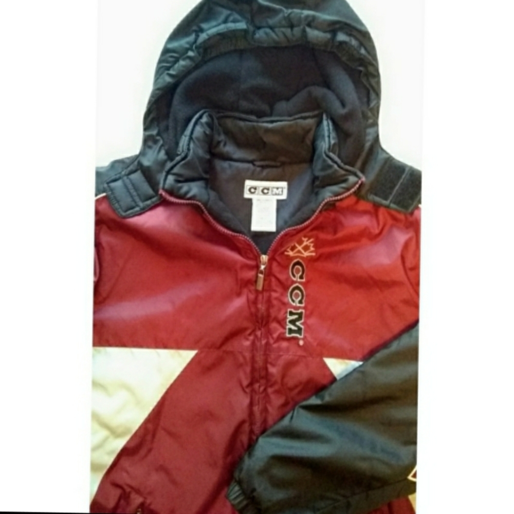 CCM Boys Kids Hockey Winter Coat Jacket Size Large